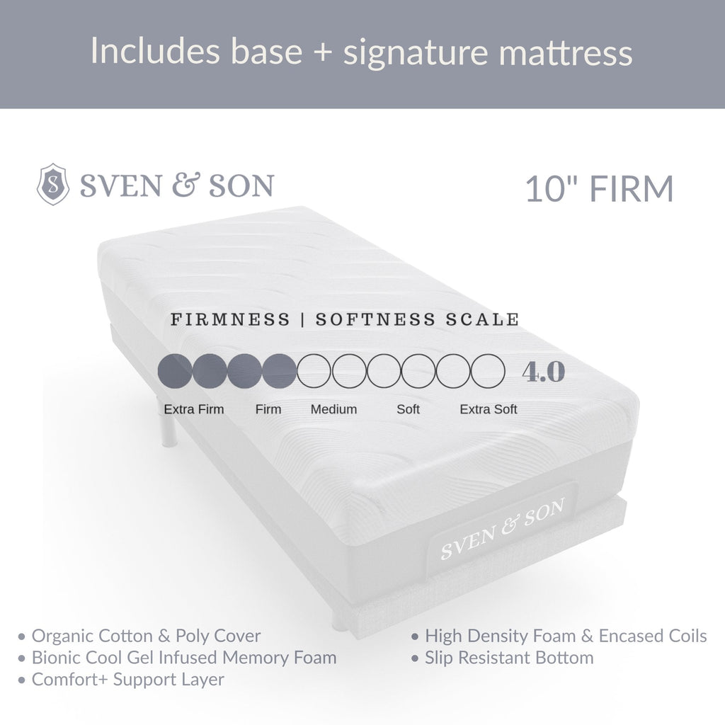 Classic Series Adjustable Bed Frame + Choice of Mattress Bundle