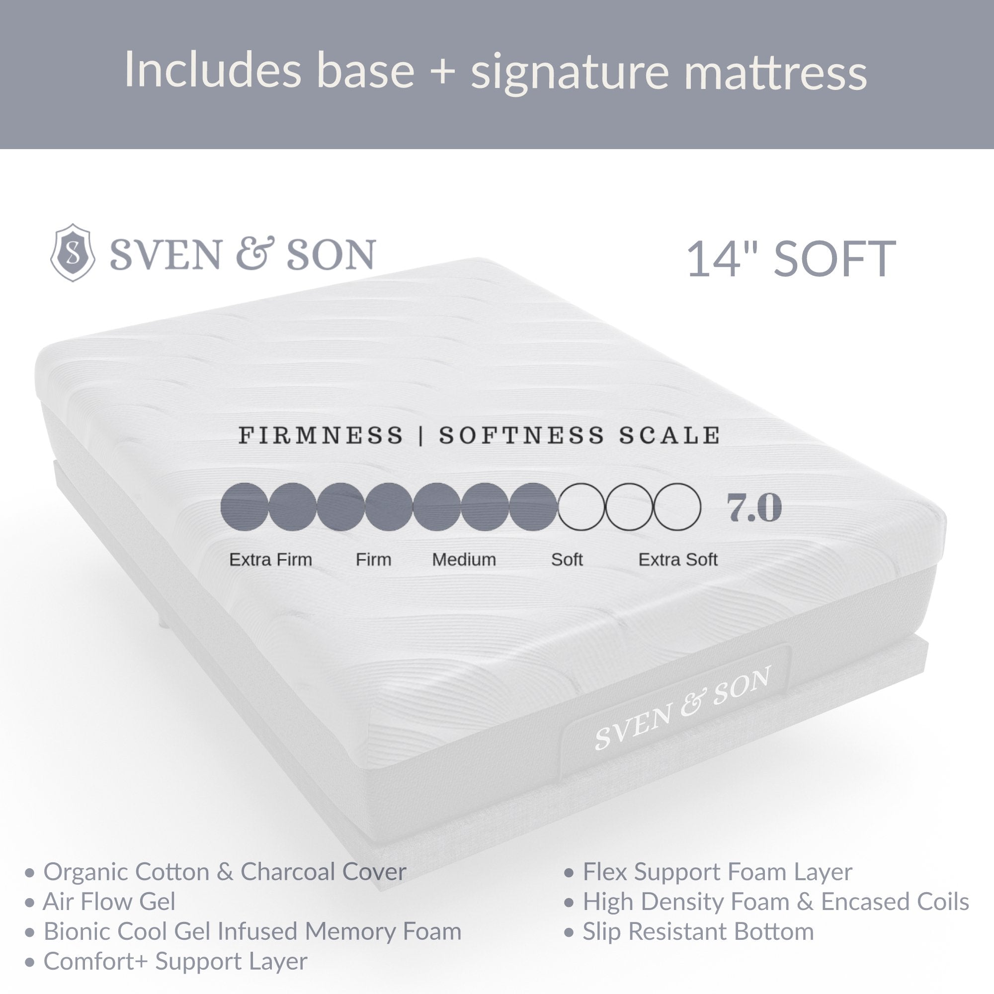 Classic Series Adjustable Bed Frame + Choice of Mattress Bundle