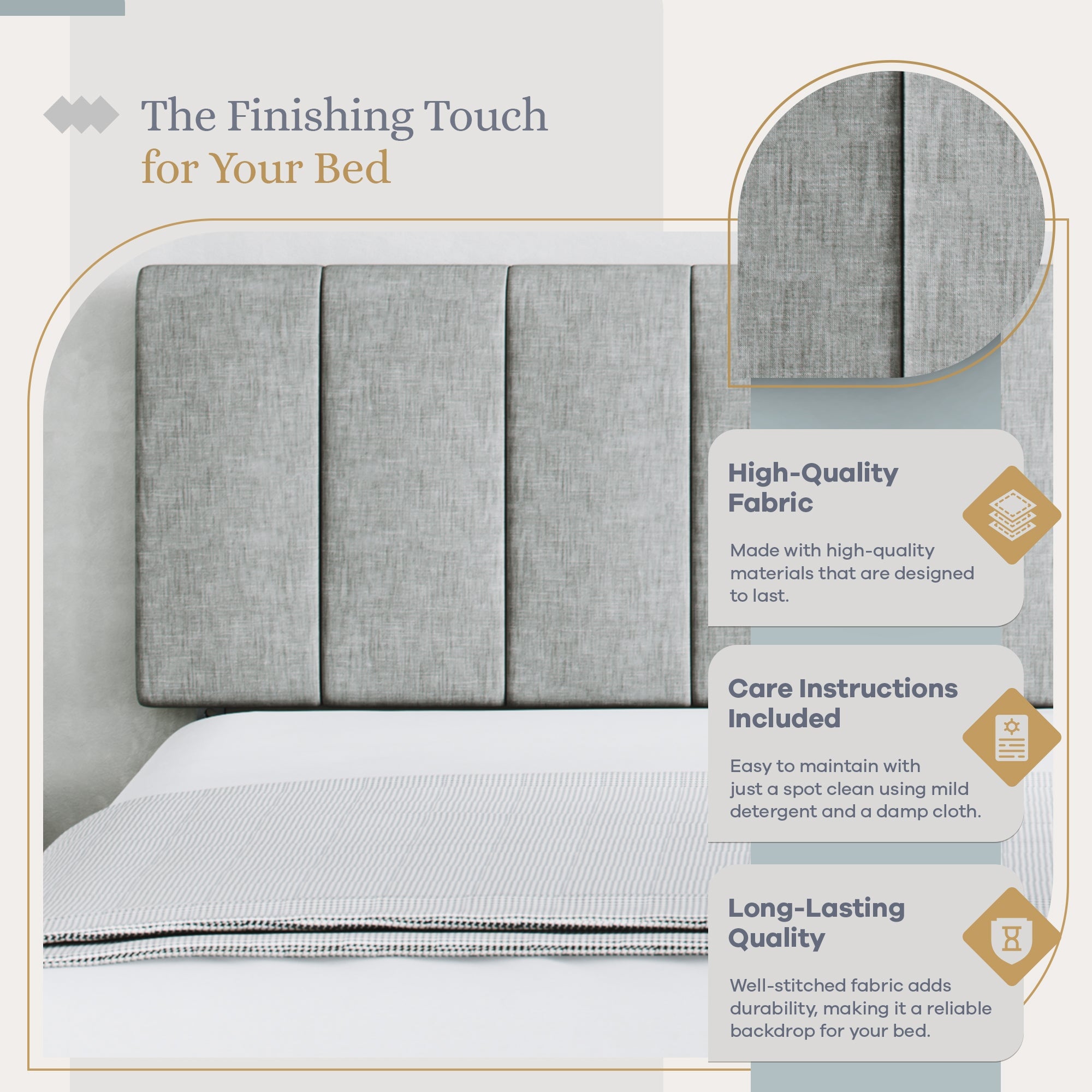 Tufted Mid-Rise Upholstered Headboard