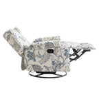 29'' W Pattern Swivel Glider Manual Push Back Recliner Chair Set of 2