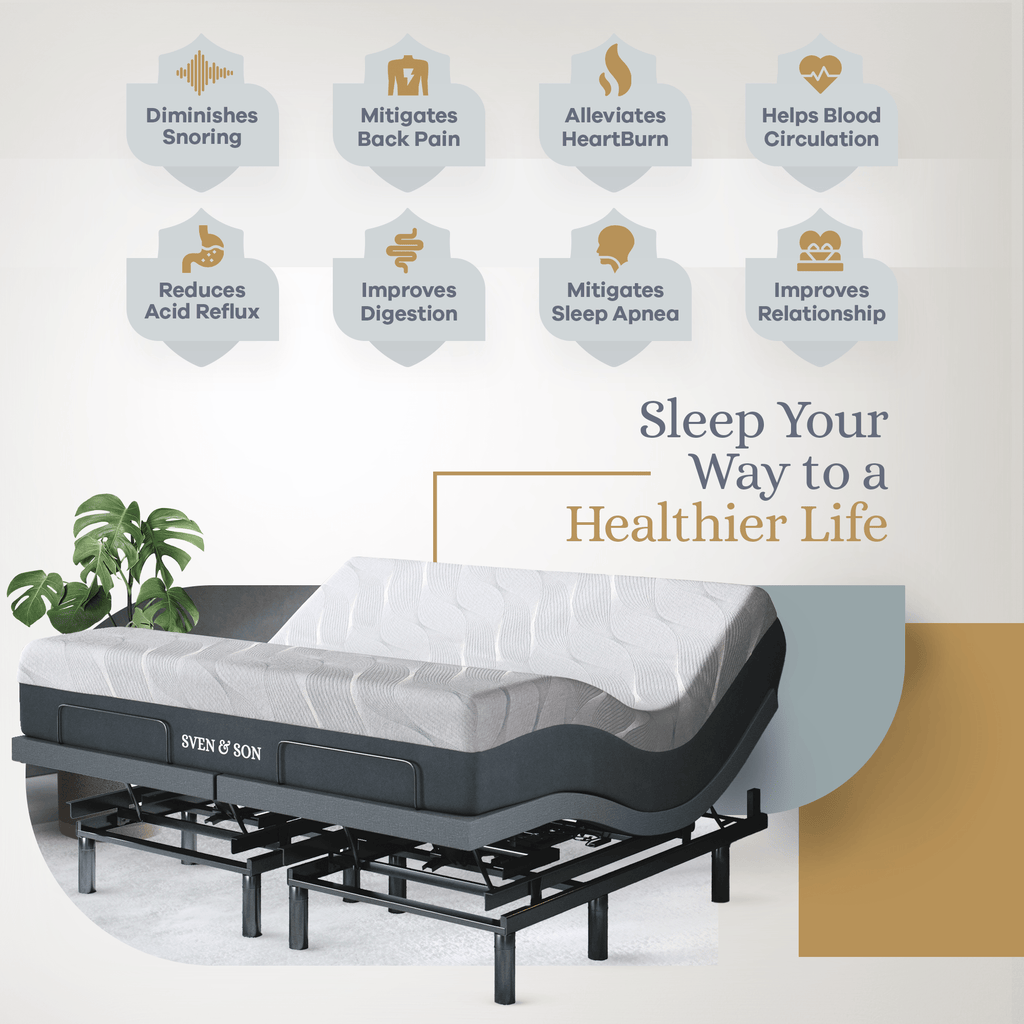 Bliss Series Adjustable Bed Frame + Choice of Mattress Bundle