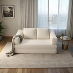 70.87 Upholstered Convertible Sleeper Sofa, Convertible Chair Floor Couch Comfy Sofa for Living Room, Bedroom, Chenille Fabric