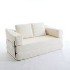 70.87 Upholstered Convertible Sleeper Sofa, Convertible Chair Floor Couch Comfy Sofa for Living Room, Bedroom, Chenille Fabric