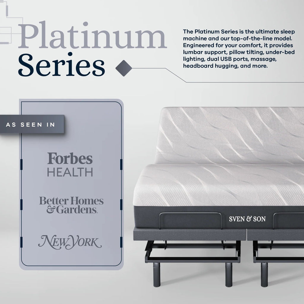 Platinum Series Adjustable Bed Frame + Choice of Mattress Bundle