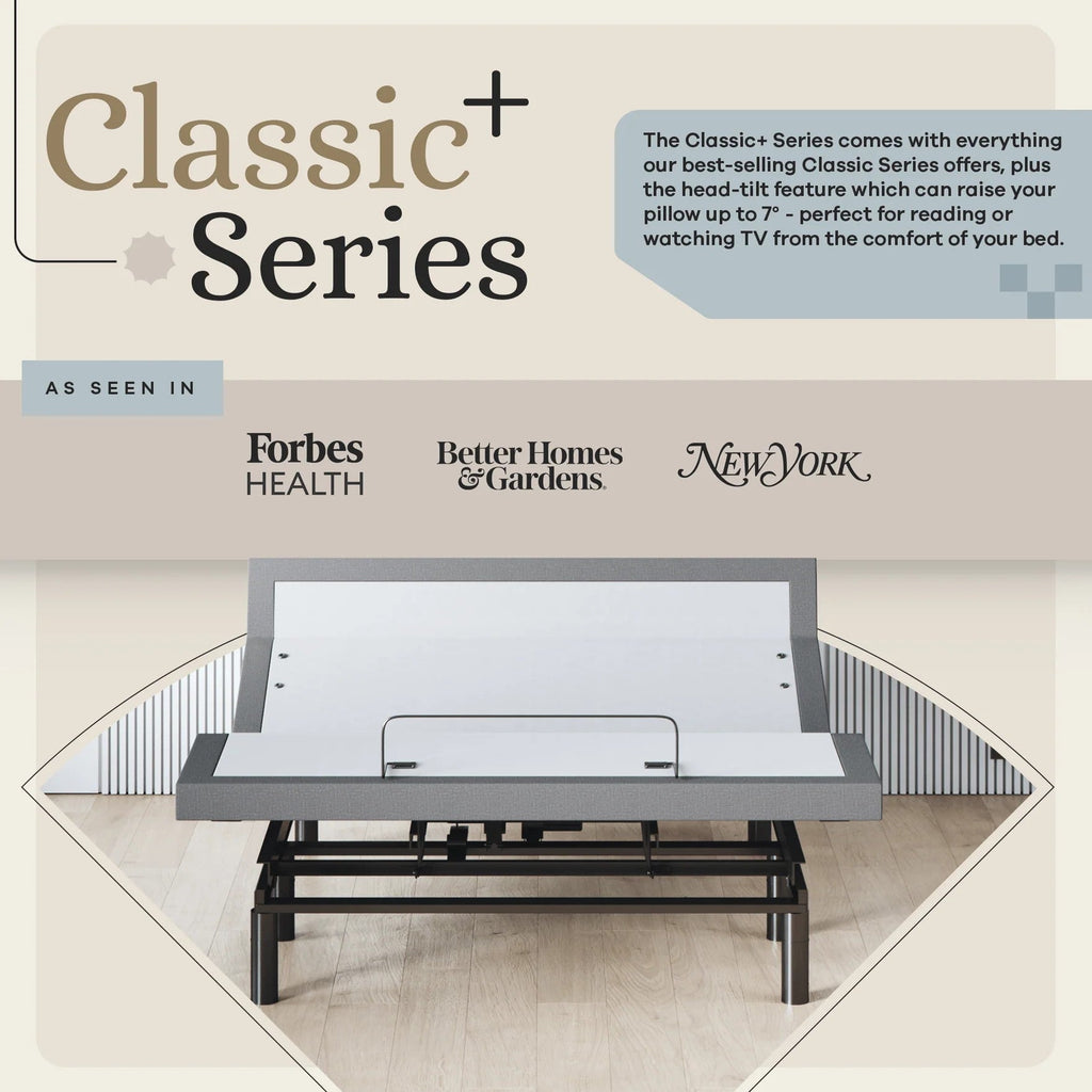 Harmony Series Adjustable Bed Frame + Choice of Mattress Bundle