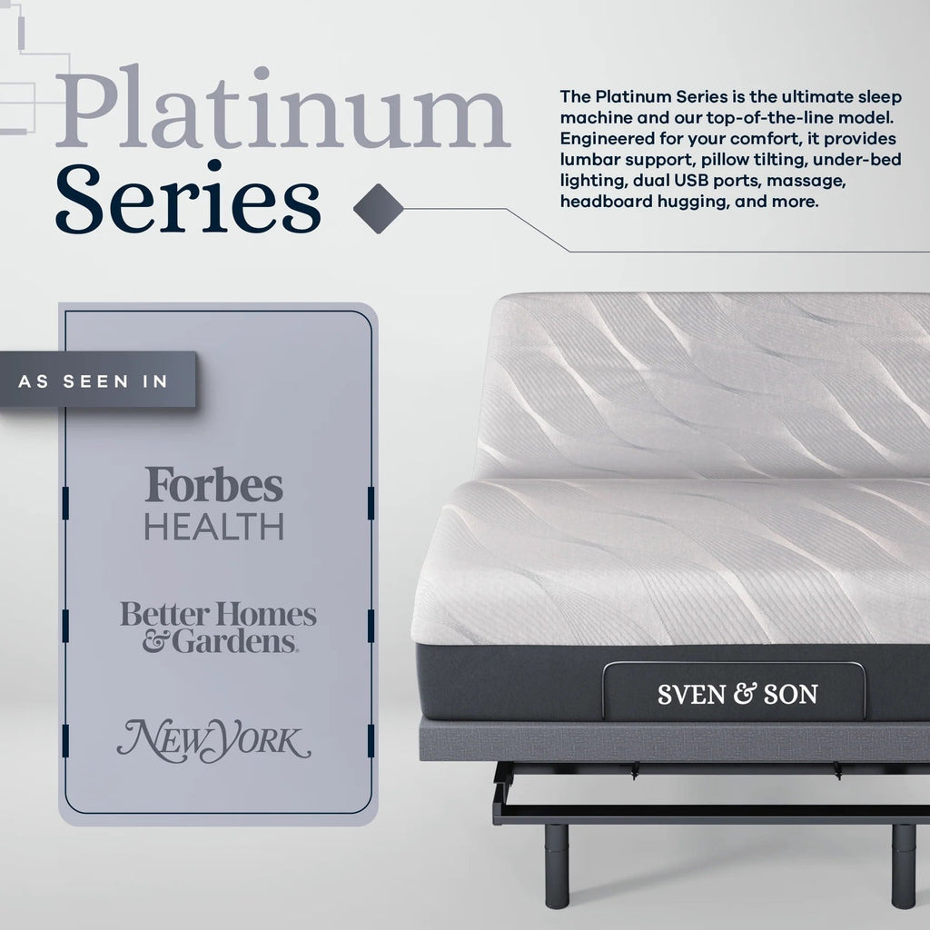 Platinum Series Adjustable Bed Frame + Choice of Mattress Bundle