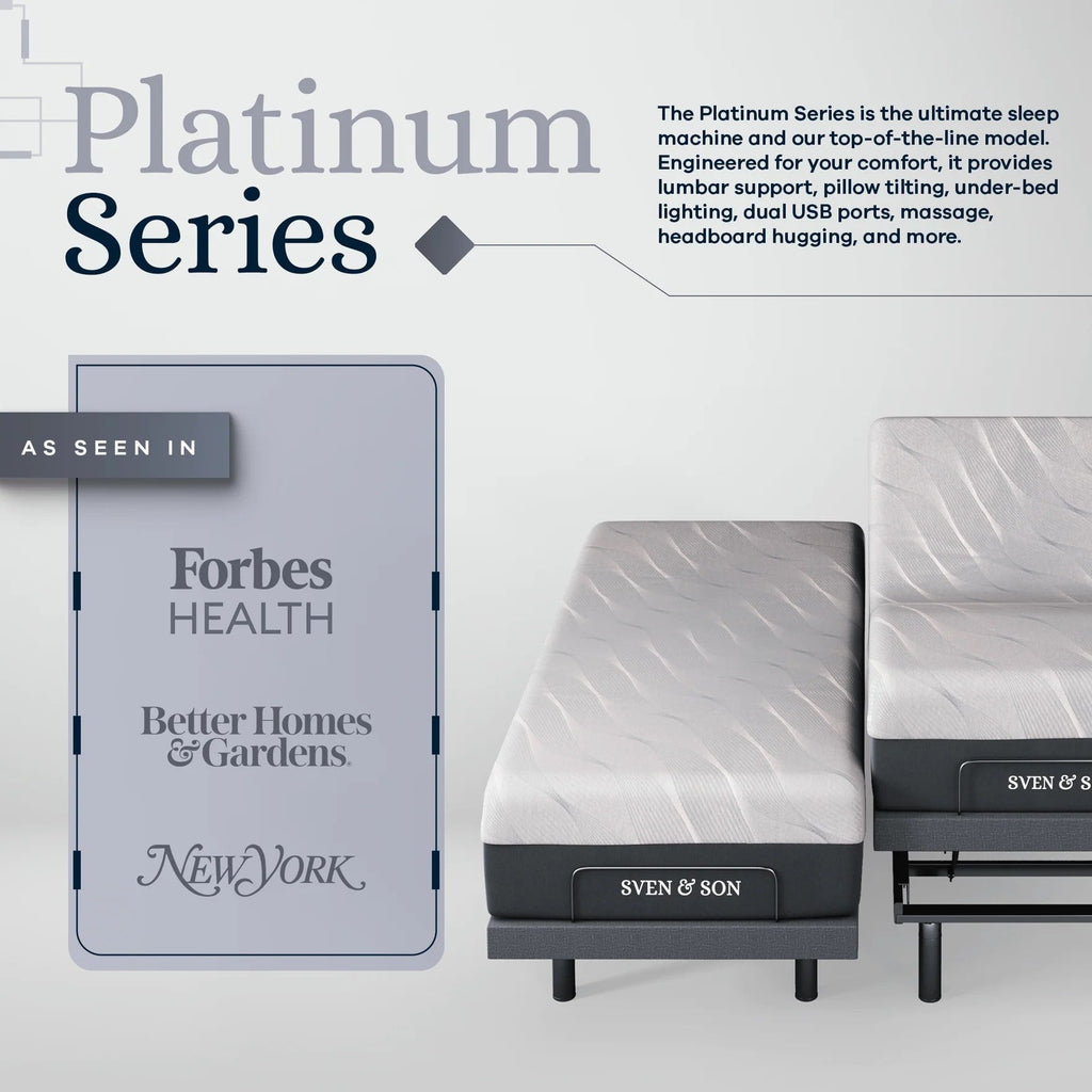 Platinum Series Adjustable Bed Frame + Choice of Mattress Bundle