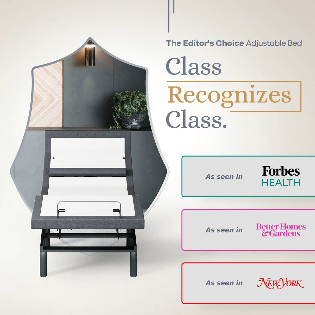 Bliss Series Adjustable Bed Frame + Choice of Mattress Bundle