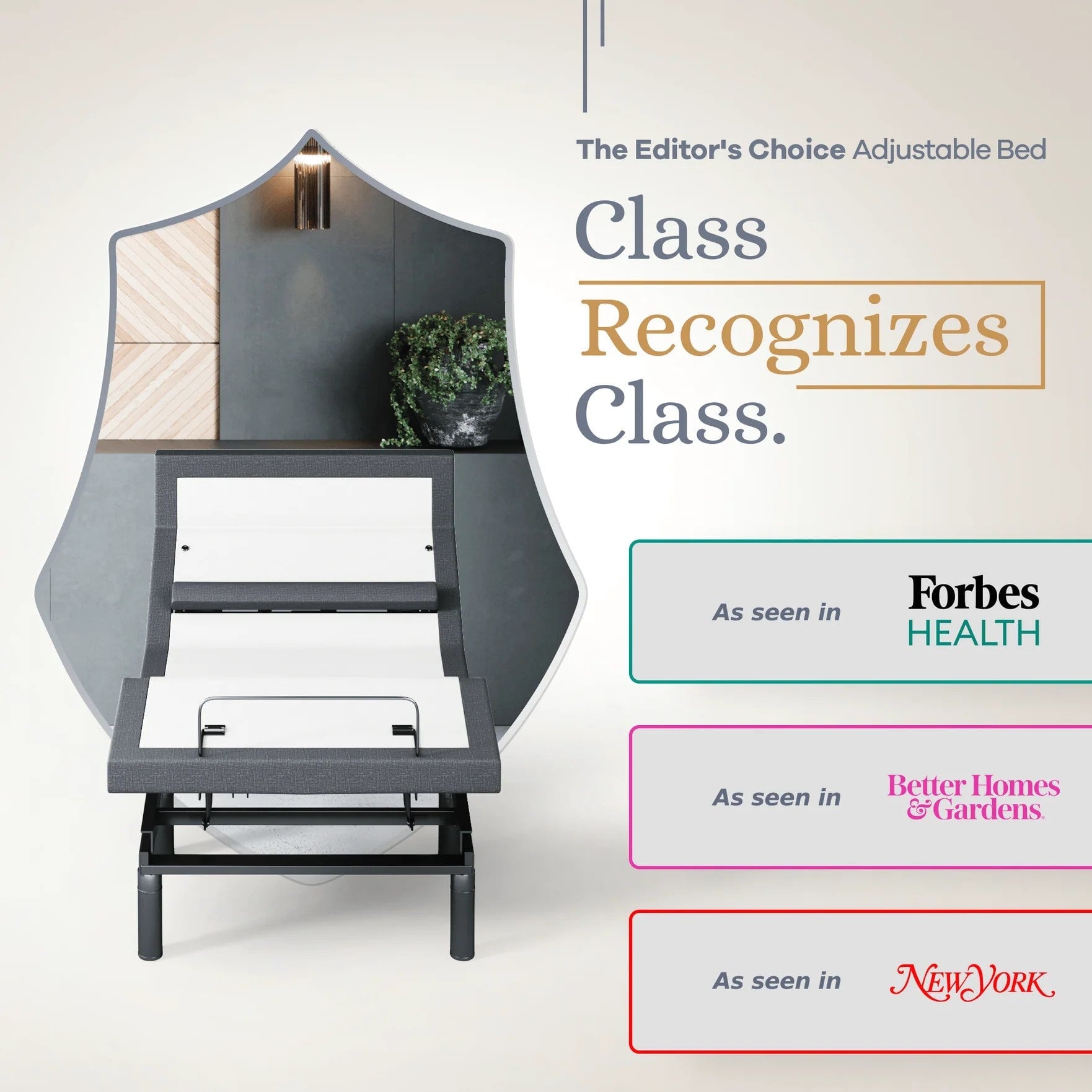 Bliss Series Adjustable Bed Frame + Choice of Mattress Bundle