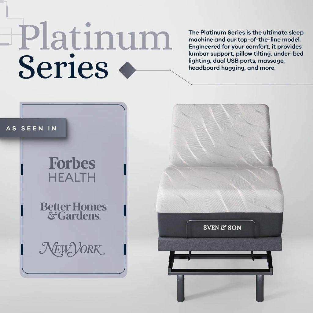 Platinum Series Adjustable Bed Frame + Choice of Mattress Bundle