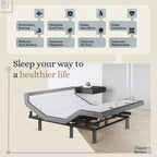 Harmony Series Adjustable Bed Frame + Choice of Mattress Bundle