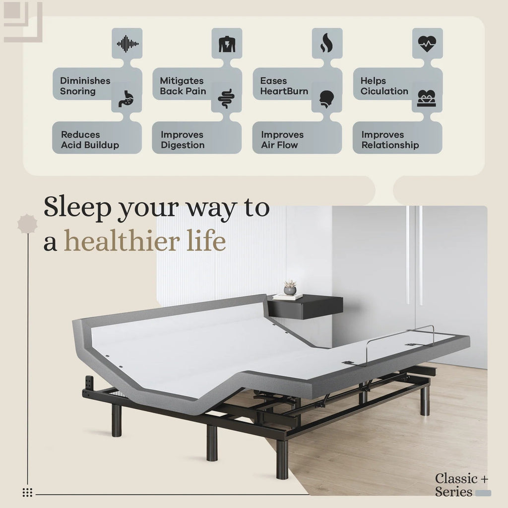 Harmony Series Adjustable Bed Frame + Choice of Mattress Bundle