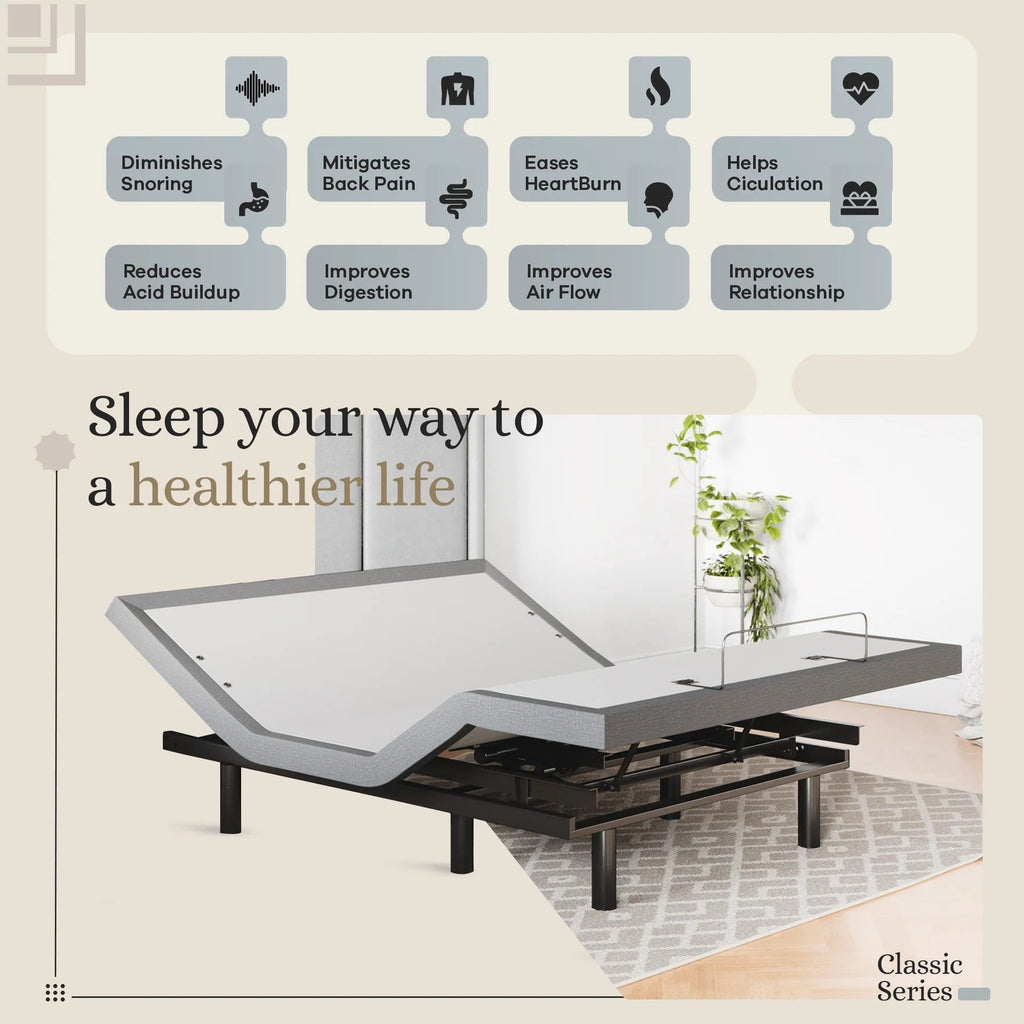 Classic Series Adjustable Bed Frame + Choice of Mattress Bundle
