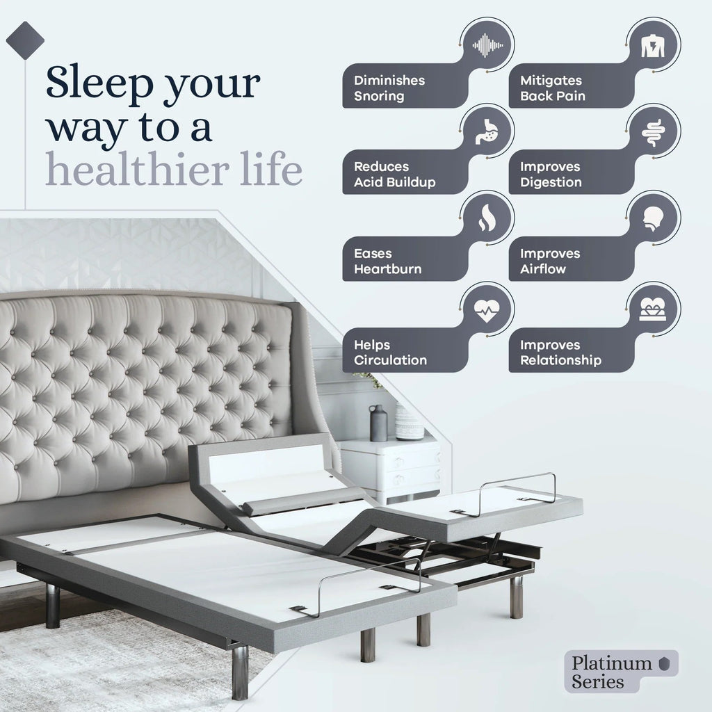 Platinum Series Adjustable Bed Frame + Choice of Mattress Bundle