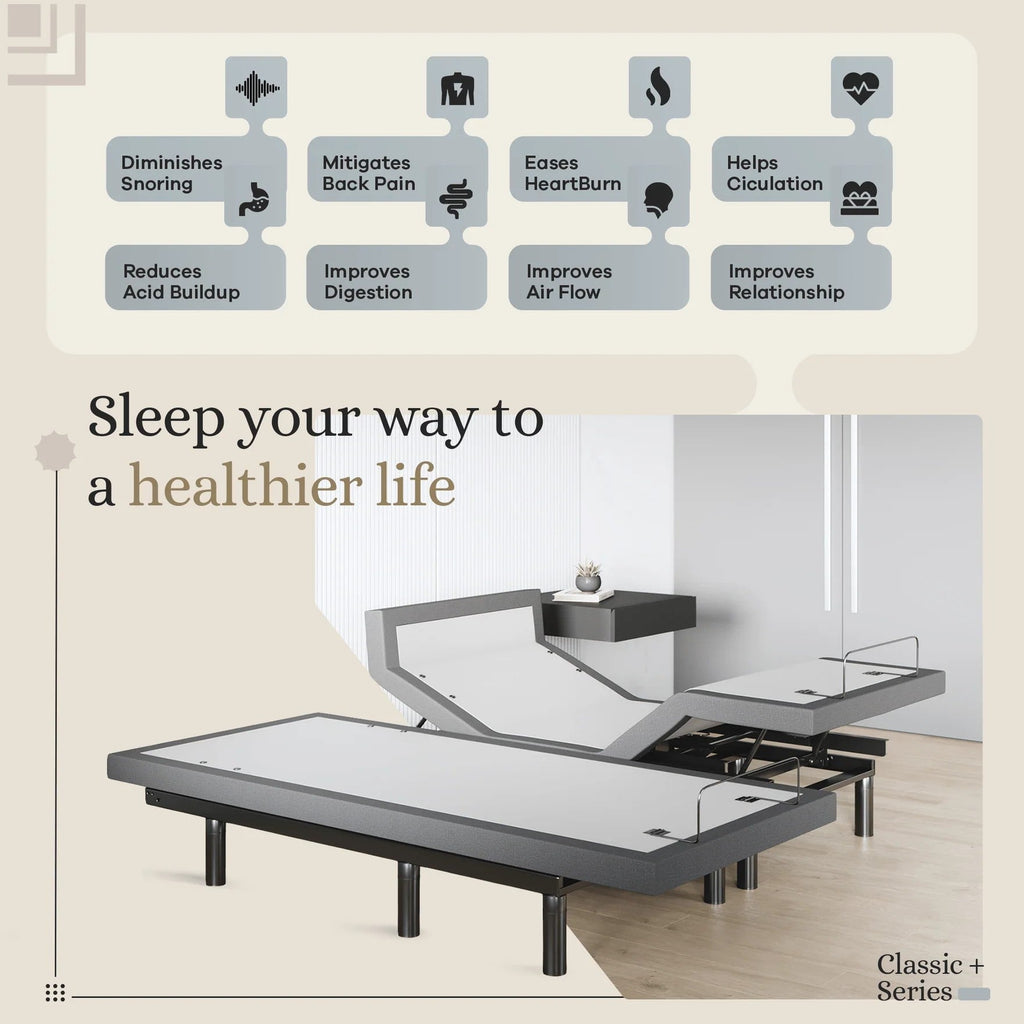 Harmony Series Adjustable Bed Frame + Choice of Mattress Bundle
