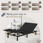 Essential Series Adjustable Bed Frame + Choice of Mattress Bundle