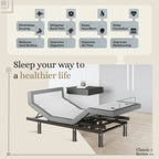 Harmony Series Adjustable Bed Frame + Choice of Mattress Bundle