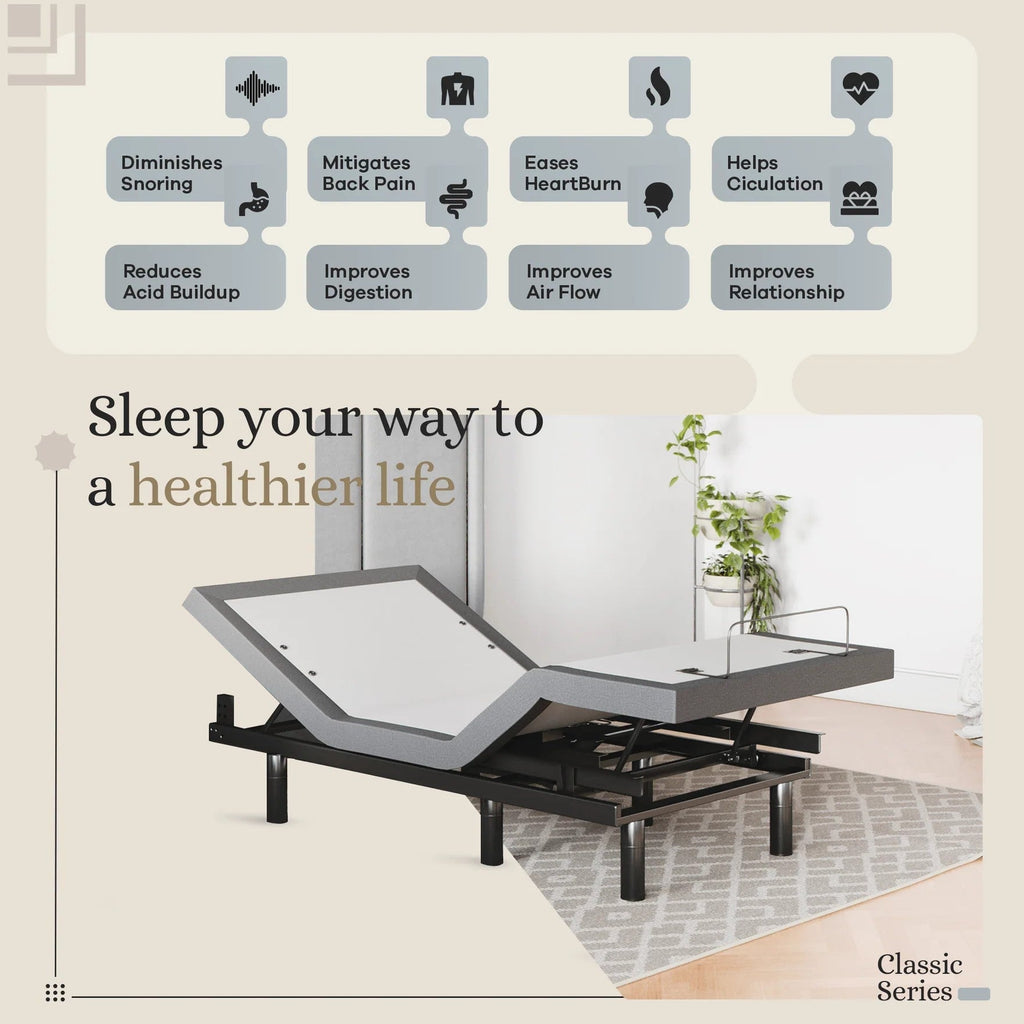 Classic Series Adjustable Bed Frame + Choice of Mattress Bundle