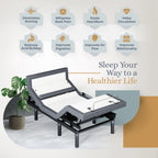 Bliss Series Adjustable Bed Frame + Choice of Mattress Bundle