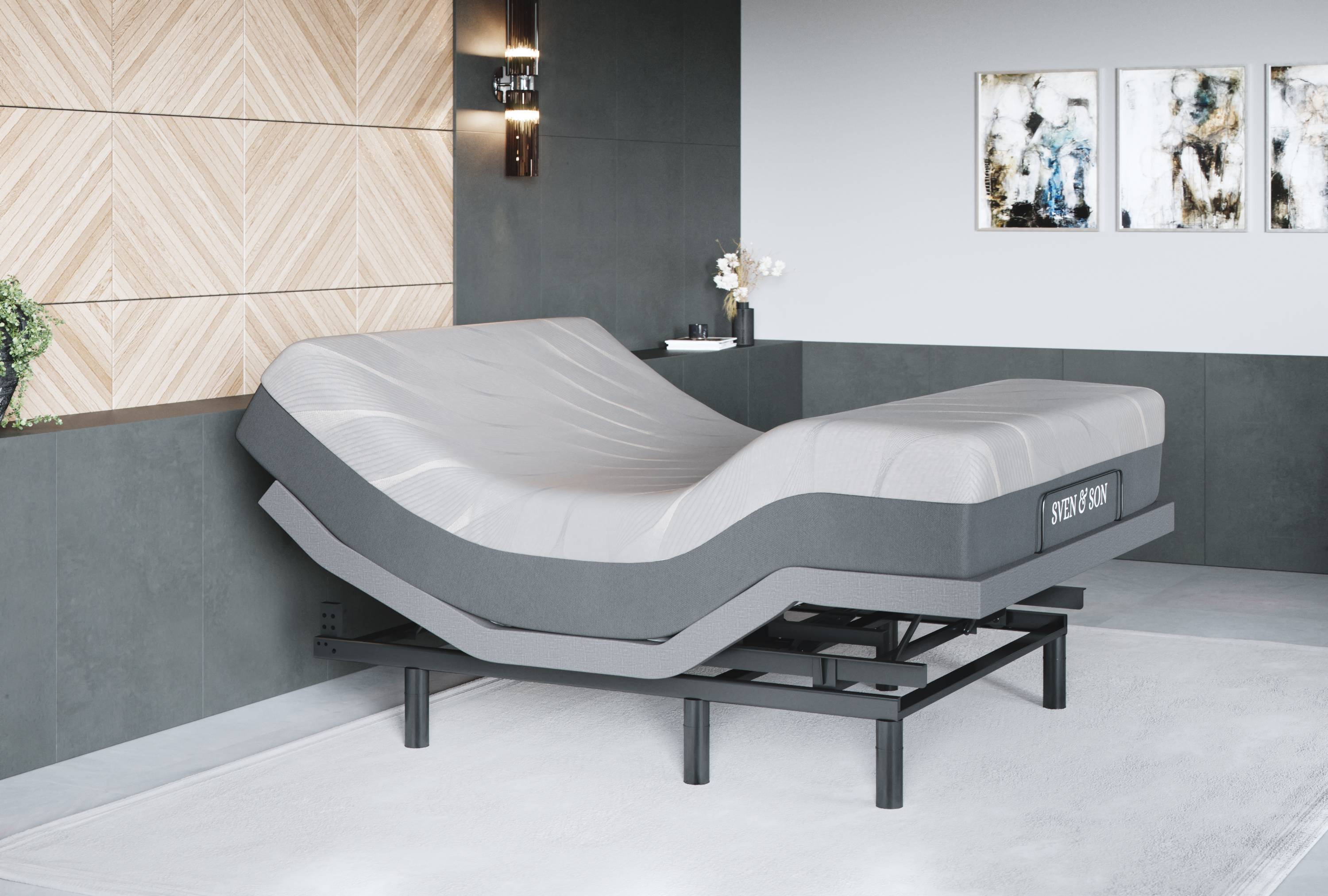 Bliss Series Adjustable Bed Frame + Choice of Mattress Bundle