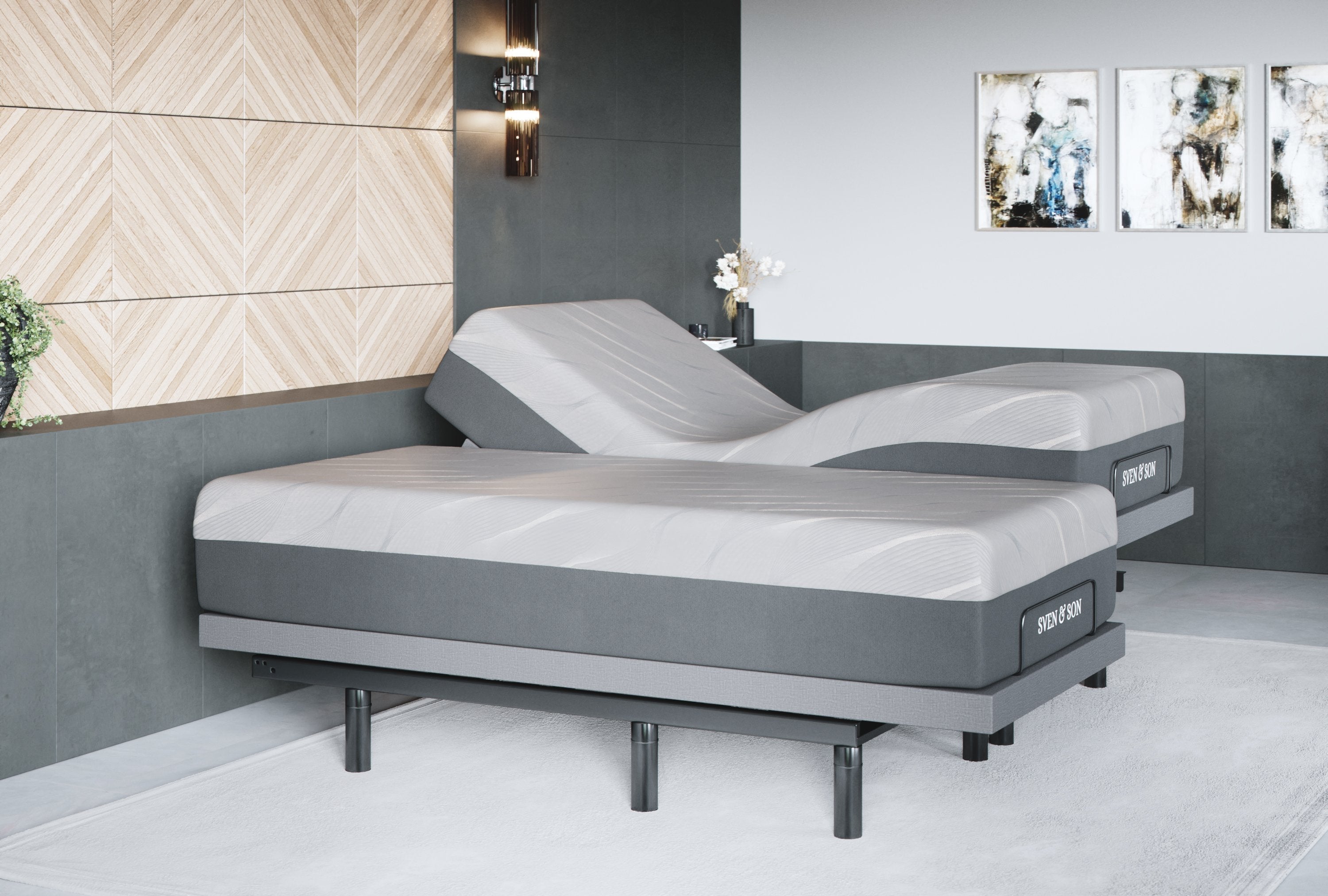 Bliss Series Adjustable Bed Frame + Choice of Mattress Bundle