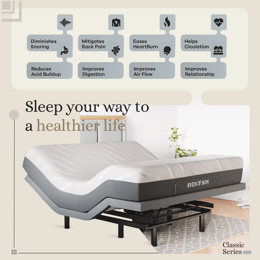 Classic Series Adjustable Bed Frame + Choice of Mattress Bundle