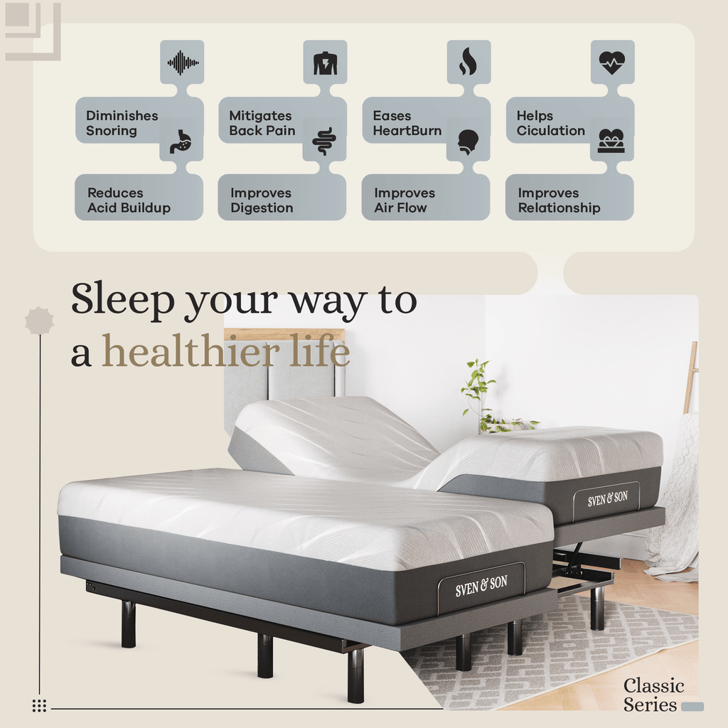 Classic Series Adjustable Bed Frame + Choice of Mattress Bundle