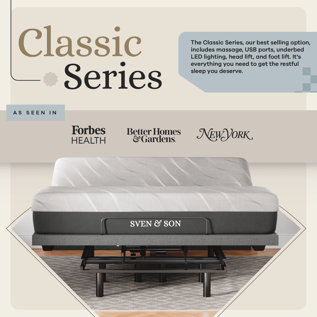 Classic Series Adjustable Bed Frame + Choice of Mattress Bundle