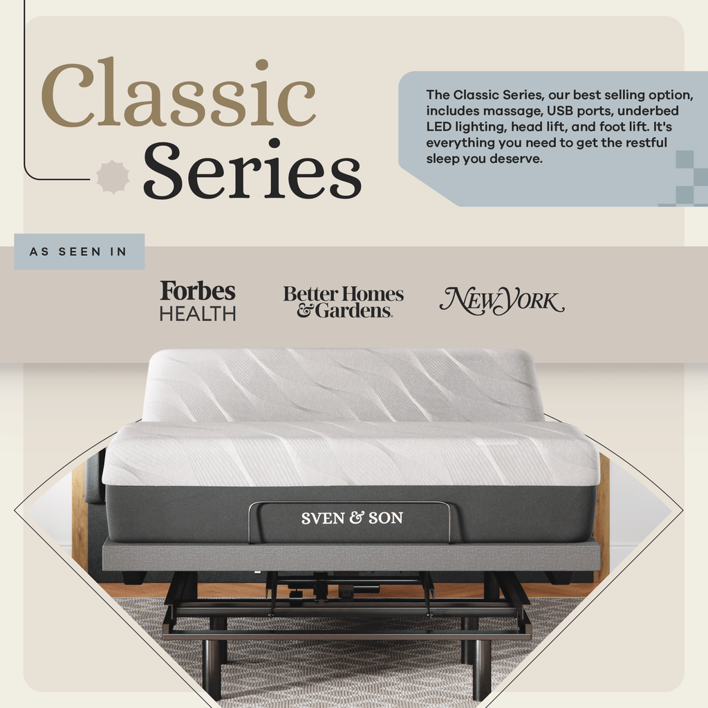 Classic Series Adjustable Bed Frame + Choice of Mattress Bundle