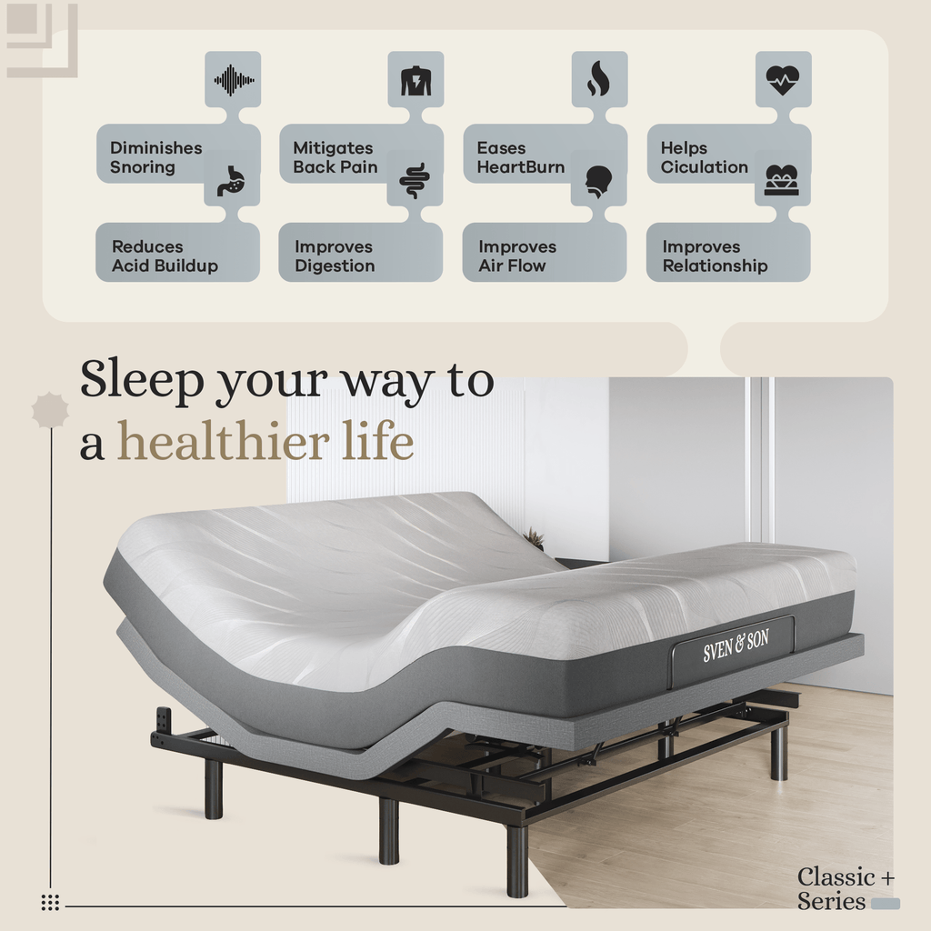 Harmony Series Adjustable Bed Frame + Choice of Mattress Bundle