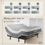 Harmony Series Adjustable Bed Frame + Choice of Mattress Bundle