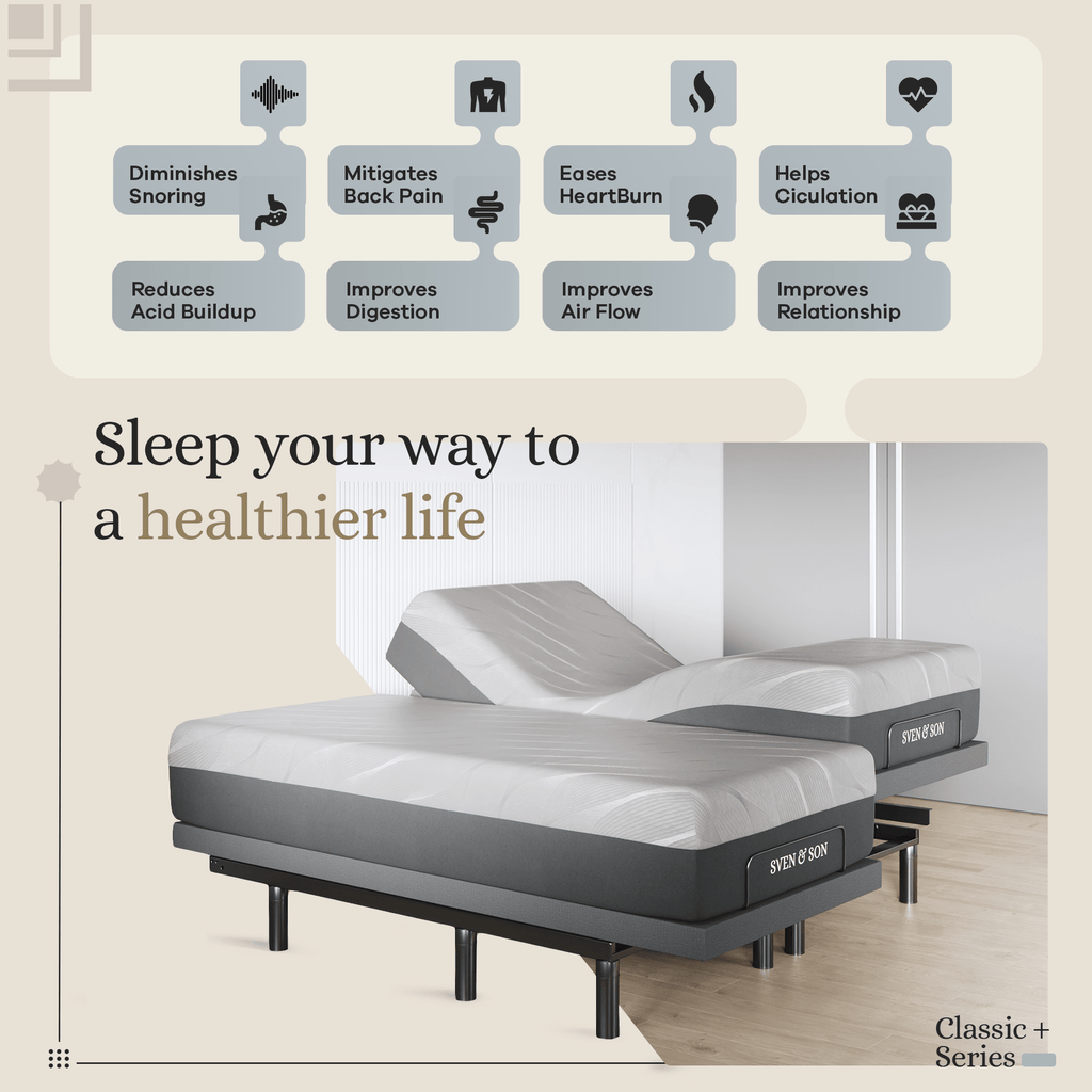 Harmony Series Adjustable Bed Frame + Choice of Mattress Bundle