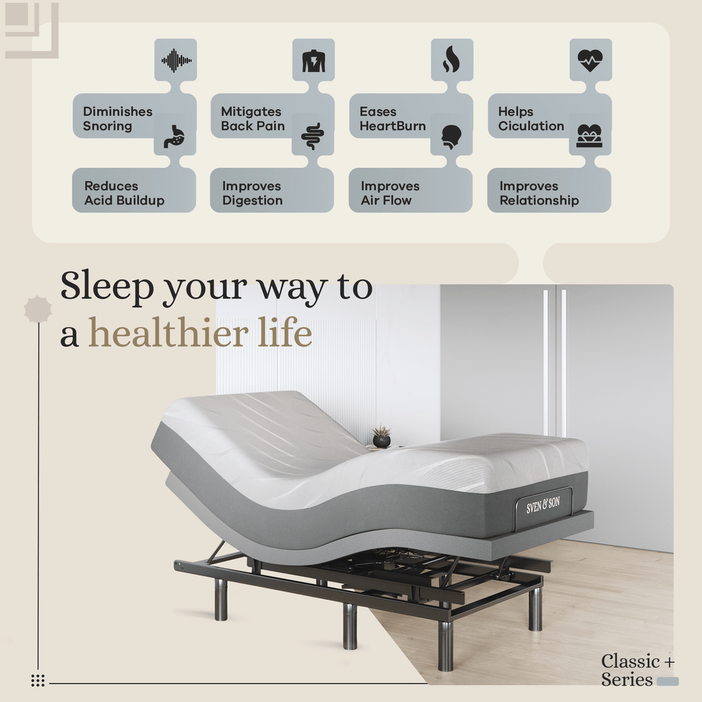 Harmony Series Adjustable Bed Frame + Choice of Mattress Bundle