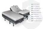 Harmony Series Adjustable Bed Frame + Choice of Mattress Bundle