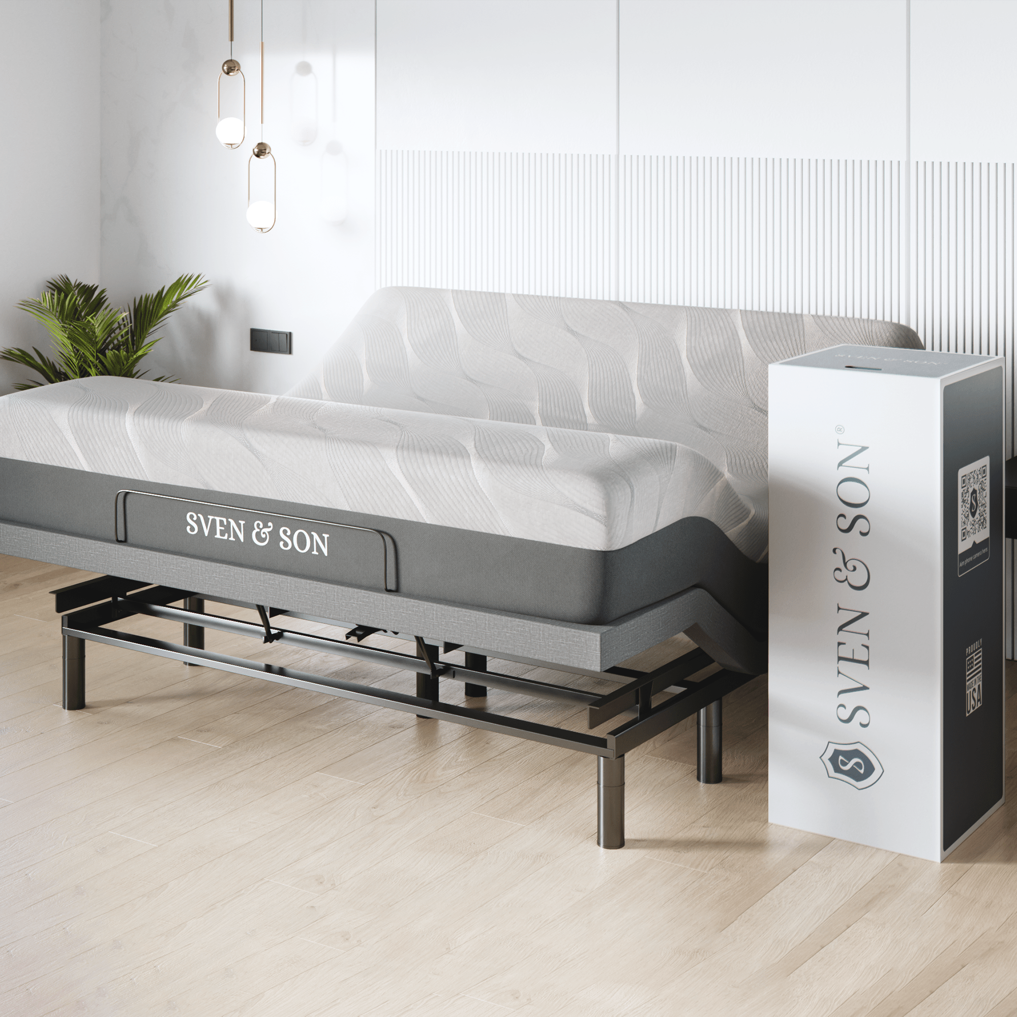 Harmony Series Adjustable Bed Frame + Choice of Mattress Bundle