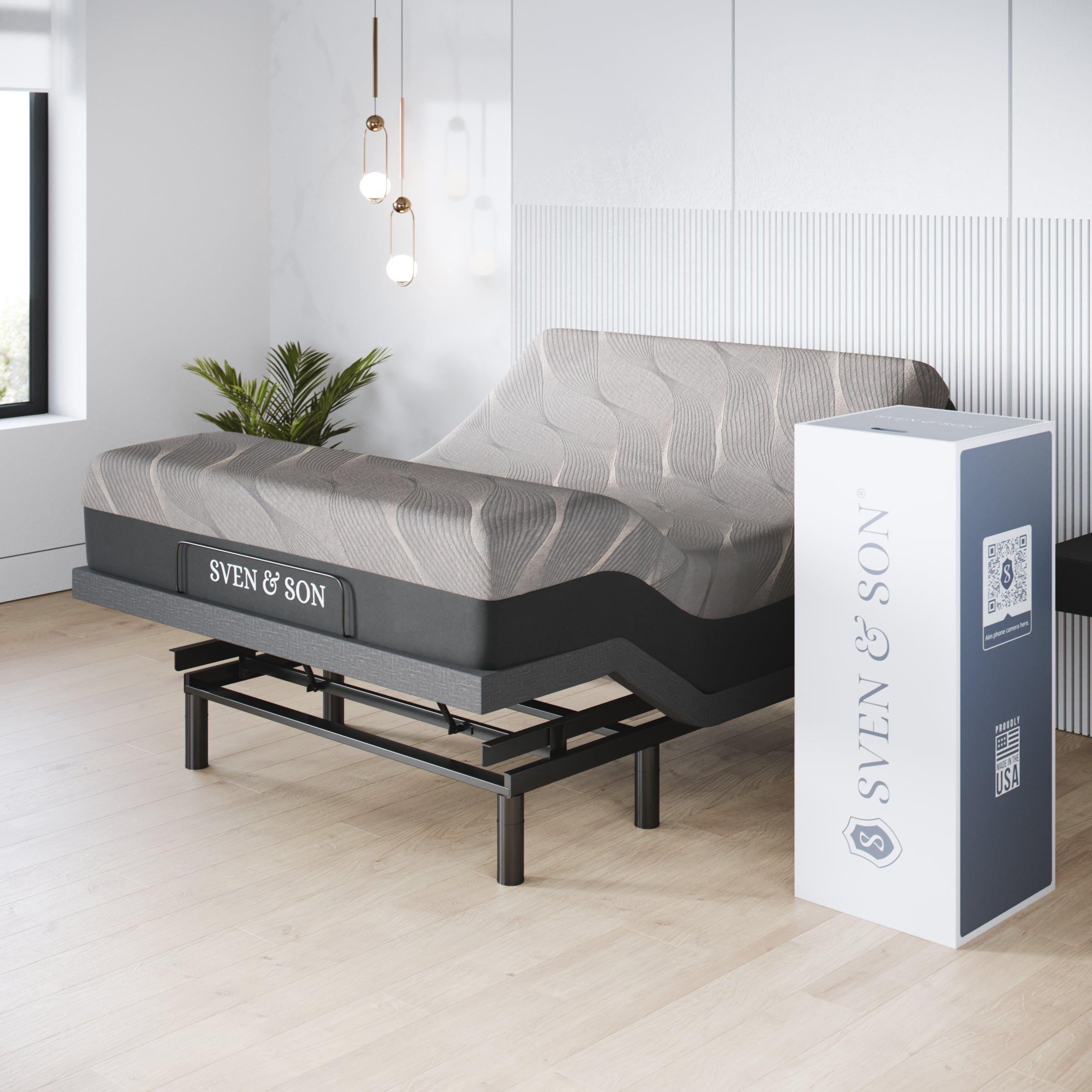 Harmony Series Adjustable Bed Frame + Choice of Mattress Bundle