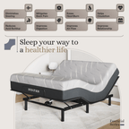 Essential Series Adjustable Bed Frame + Choice of Mattress Bundle
