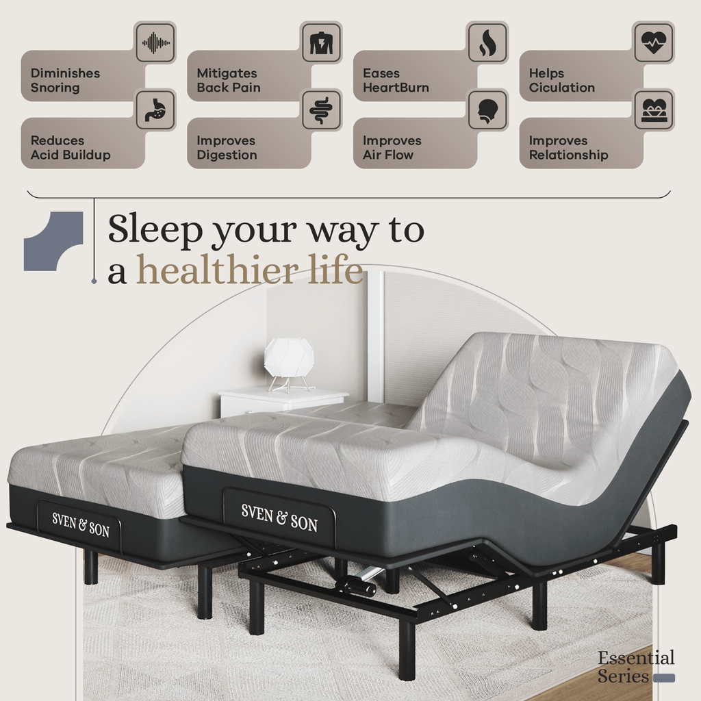 Essential Series Adjustable Bed Frame + Choice of Mattress Bundle