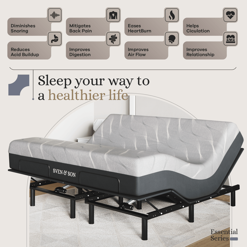 Essential Series Adjustable Bed Frame + Choice of Mattress Bundle