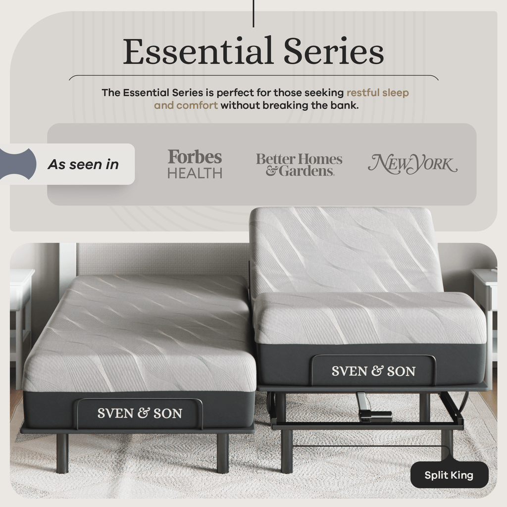 Essential Series Adjustable Bed Frame + Choice of Mattress Bundle