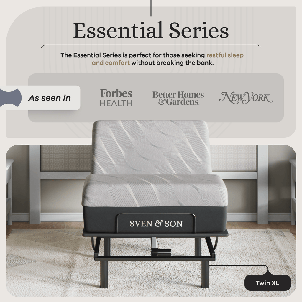 Essential Series Adjustable Bed Frame + Choice of Mattress Bundle