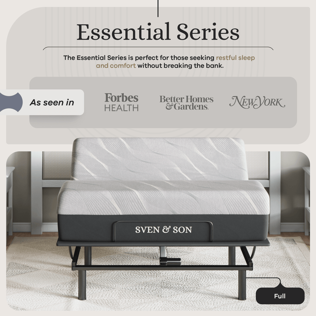 Essential Series Adjustable Bed Frame + Choice of Mattress Bundle