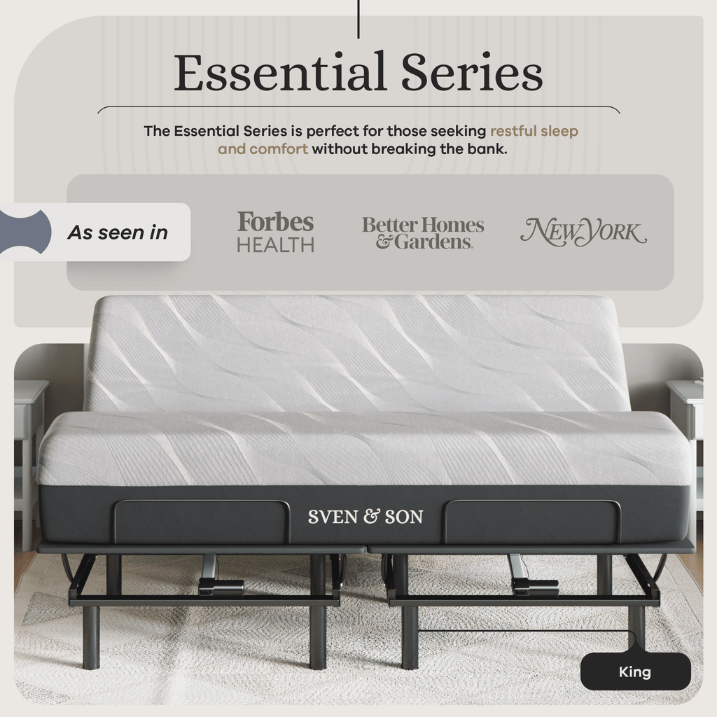 Essential Series Adjustable Bed Frame + Choice of Mattress Bundle