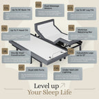 Harmony Series Adjustable Bed Frame + Choice of Mattress Bundle