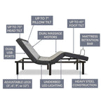 Harmony Series Adjustable Bed Frame + Choice of Mattress Bundle