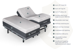 Platinum Series Adjustable Bed Frame + Choice of Mattress Bundle