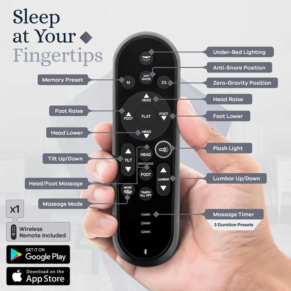 Platinum Series Adjustable Bed Frame + Choice of Mattress Bundle