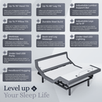 Platinum Series Adjustable Bed Frame + Choice of Mattress Bundle