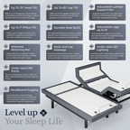 Platinum Series Adjustable Bed Frame + Choice of Mattress Bundle
