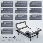 Platinum Series Adjustable Bed Frame + Choice of Mattress Bundle